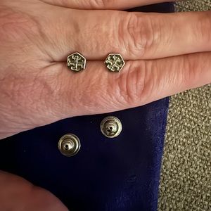 Tory Burch Silver Stud Earrings